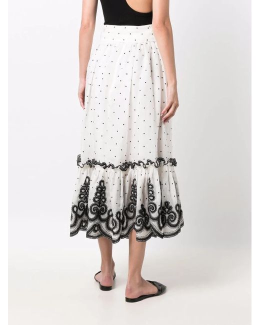 Zimmermann White Lovestruck Rope Skirt