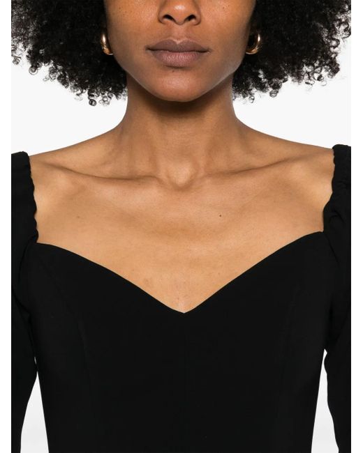 MOOS STUDIO Black Off-Shoulder Top