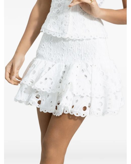 Charo Ruiz Nerissa Mini-Rok in het White