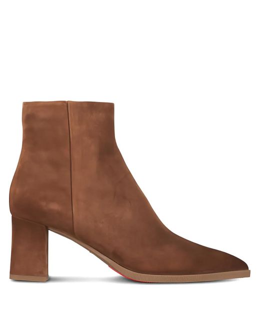 Santoni Brown Estel Pointed-Toe Boots