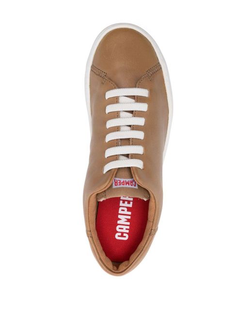 Camper Brown Peu Touring Leather Sneakers