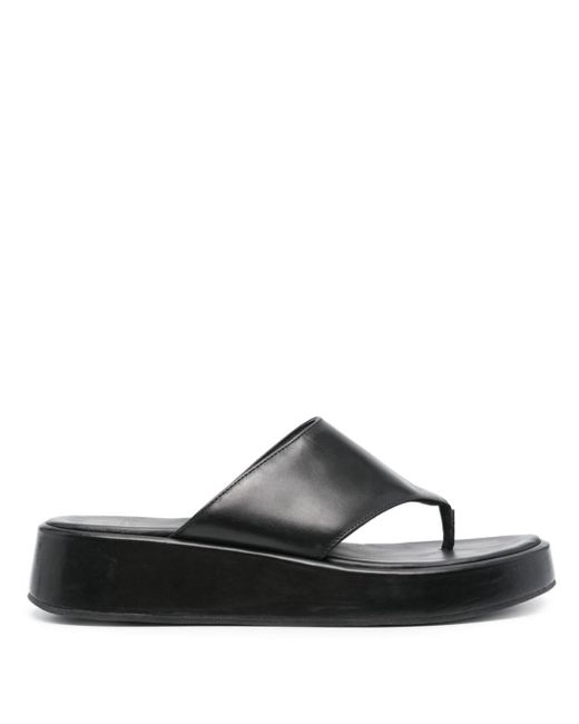Claudie Pierlot Black Slip-on Leather Sandals