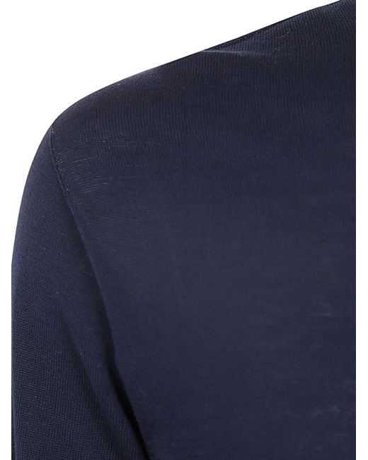 MD75 Blue Crew-Neck Pullover for men