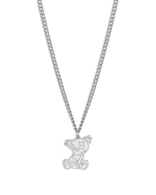 Yoj Metallic Teddy Curb-Link Necklace