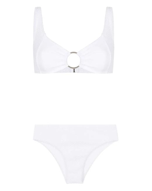 Haut De Bikini À Détail D'Anneau Amir Slama en coloris White
