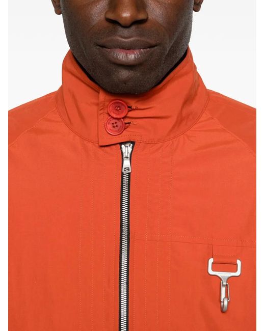 Reese Cooper Orange Cinched Harrington Jacket for men