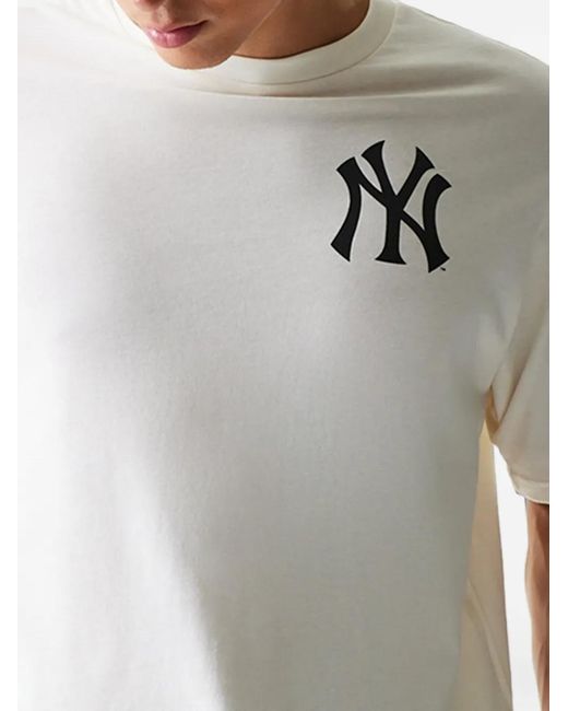 KTZ White New York Yankees Mlb Graphic-Print T-Shirt