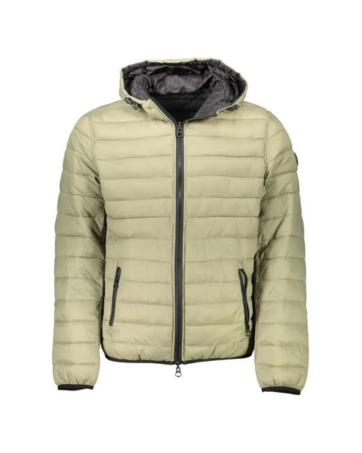 U.S. POLO ASSN. Green Quilted Hooded Jacket for men