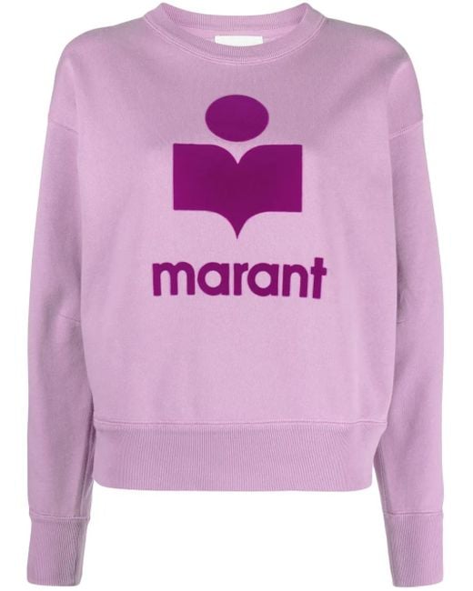 Felpa Mobyli Con Decorazione di Isabel Marant in Purple