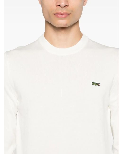 Jersey Con Parche Del Logo Lacoste de hombre de color White