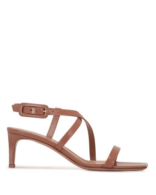 Gianvito Rossi Pink Lindsay 55mm Leather Sandals