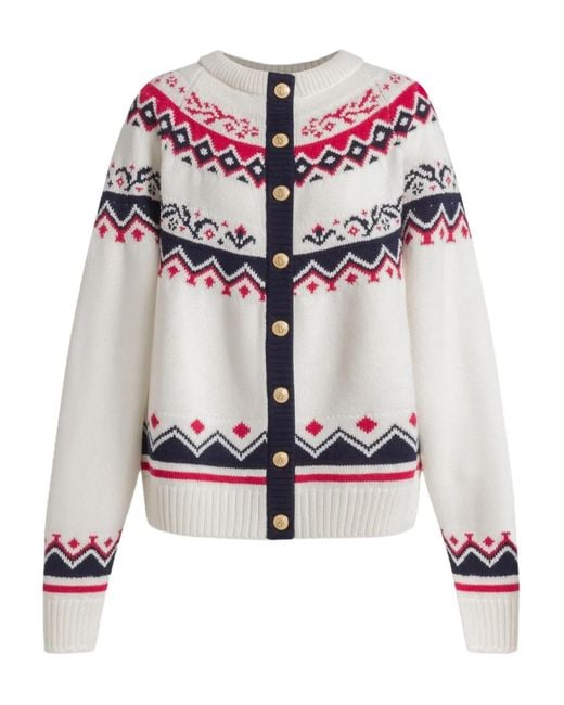 Cardigan En Laine Alberta Ferretti en coloris White