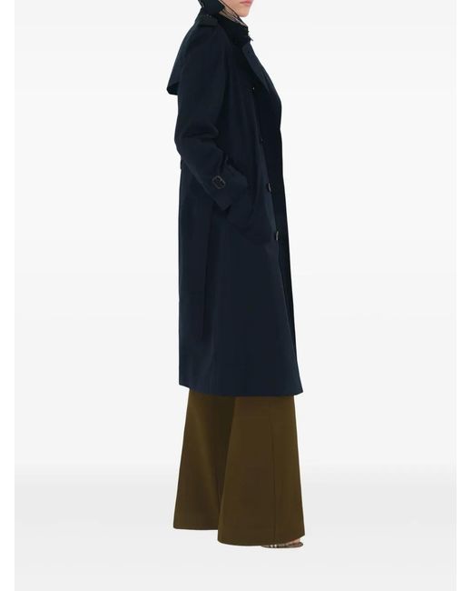 Burberry Blue Long Waterloo Heritage Trench Coat