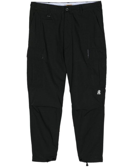 Undercover Black Tapered Cargo Trousers for men