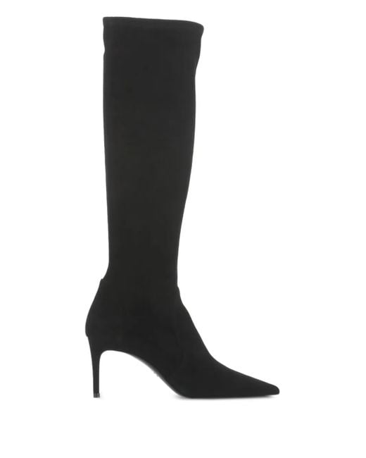 Stuart Weitzman Black 60Mm Stuart Power Boots