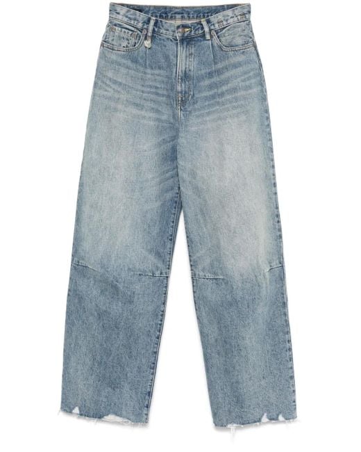 R13 Blue Wayne Wide-Leg Jeans
