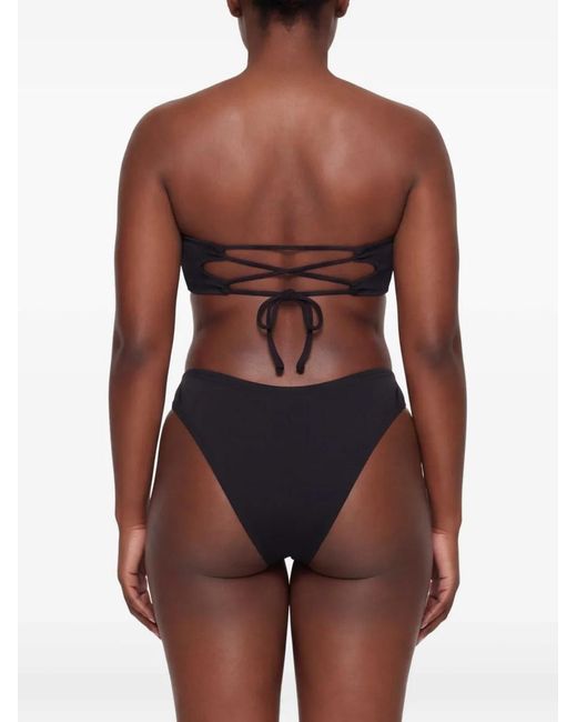 Let's Swim Black Bandeau Bikini Top