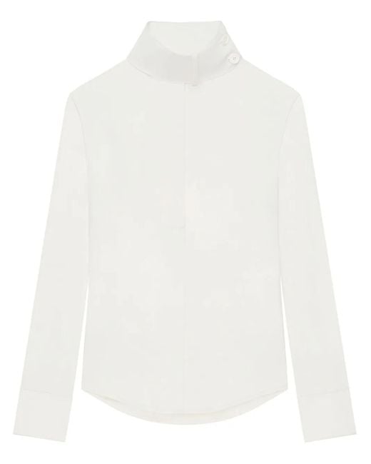 Blouse À Détail De Foulard Courreges en coloris White