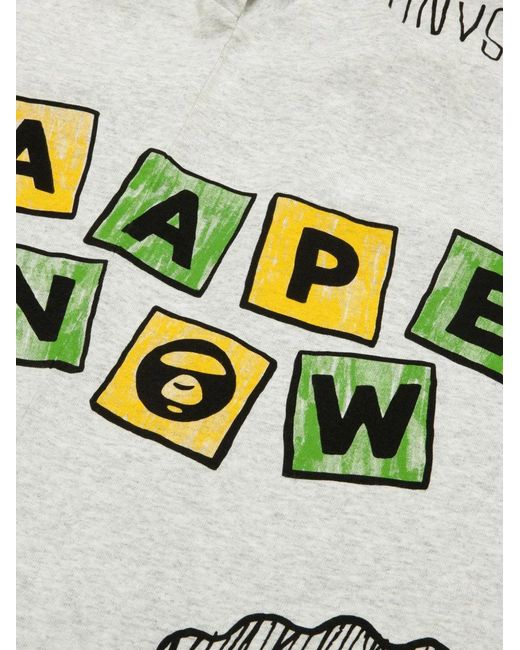 Aape By A Bathing Ape White Cotton T-Shirt for men