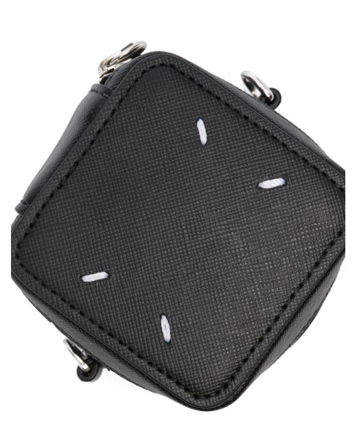 Maison Margiela Black Four-stitch Geometric Mini Bag