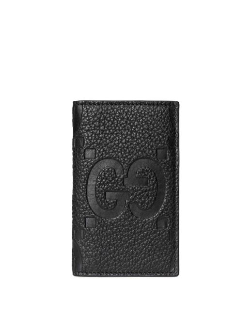 Porte-cartes Jumbo GG en cuir Gucci pour homme en coloris Noir | Lyst