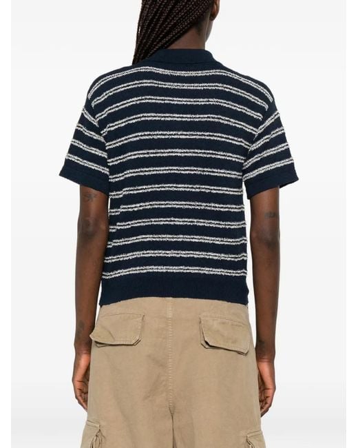 Moncler Blue Technical Long-Sleeve Shirt