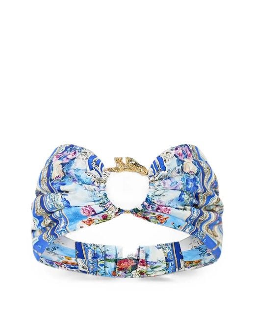 Camilla Blue Ottoman Opulence Ring Crystal-Embellished Headband