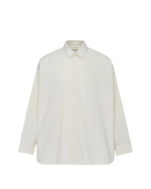 Fear Of God White Logo-Embroidered Shirt for men