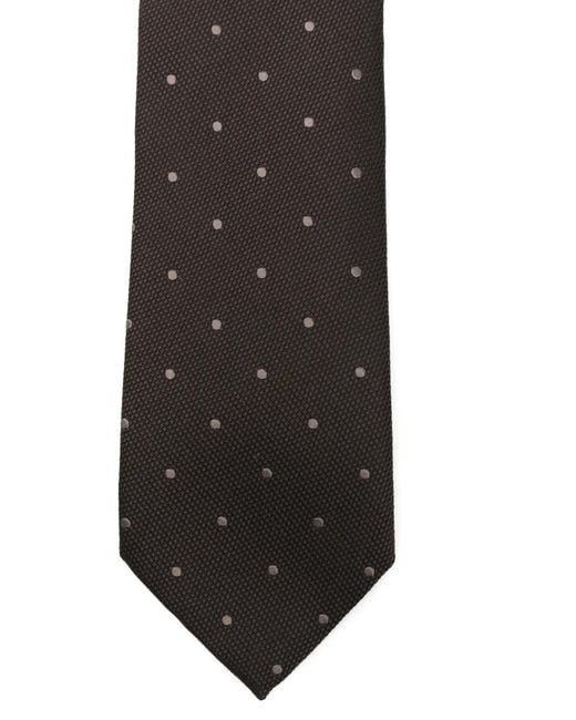 Tom Ford White Polka Dot Tie for men