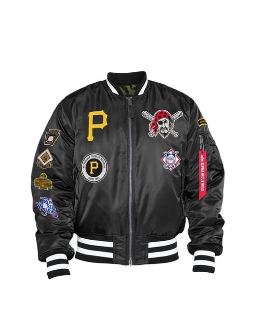 KTZ Black X Alpha Industries Reversible Bomber Jacket for men