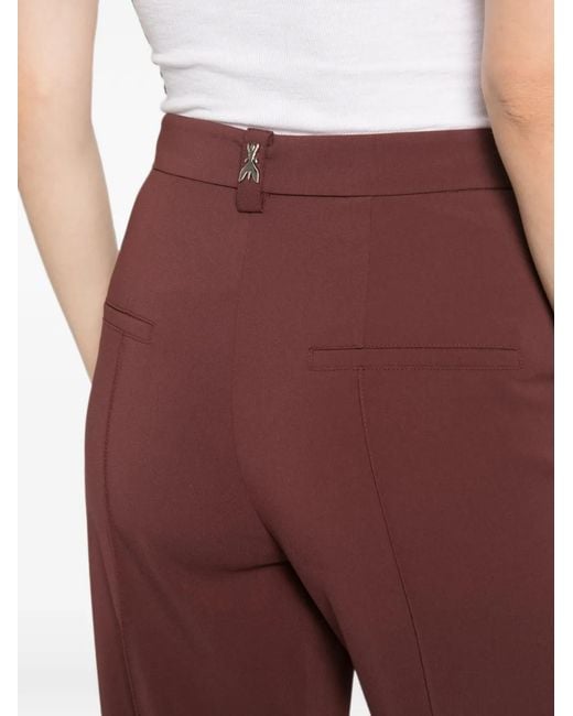 Patrizia Pepe Purple Tailored Straight-Leg Trousers