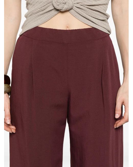 Dixie Purple Pantalon Ample À Design Plissé