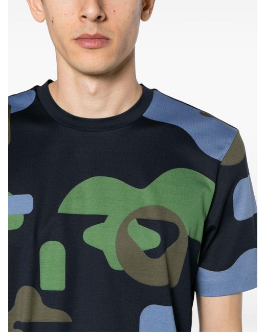 Boss T-Shirt mit Camouflage-Print in Green für Herren