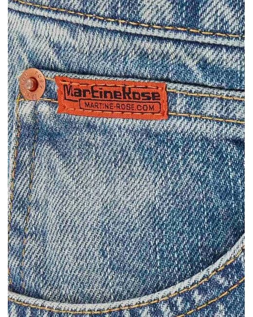 Martine Rose Blue Patchwork Chain Jeans for men