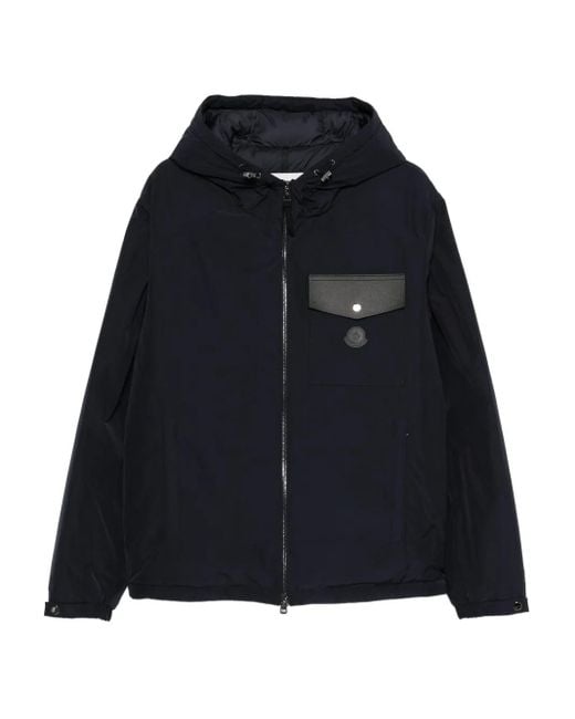 Moncler Pocket hooded jacket in Black für Herren
