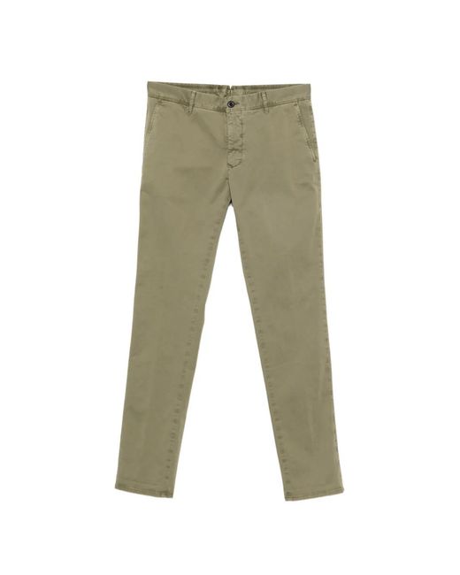 Incotex Green Belt Loops Trousers for men