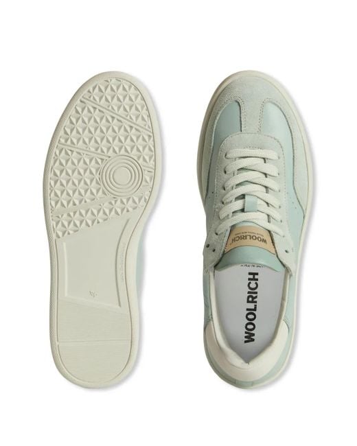 Woolrich Green Logo-Print Sneakers