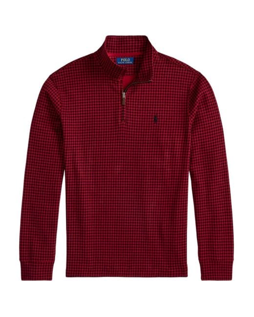Polo Ralph Lauren Half-Zip-Pullover Mit Vichy-Karo in Red für Herren