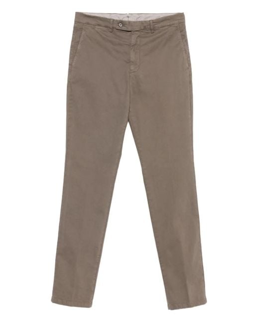 Pantalones planos en el frente Berwich de hombre de color Gray