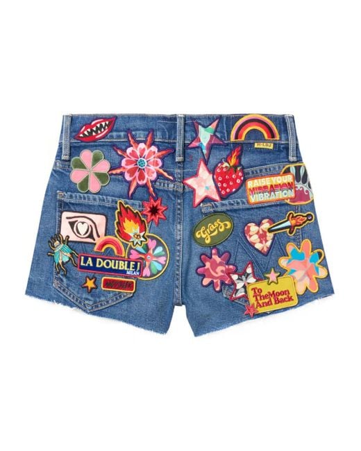 X Mother Short The Dodger Short Fray LaDoubleJ en coloris Blue