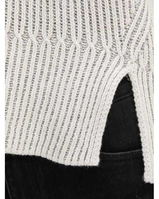 Ouí White Ribbed Sweater