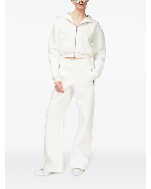 Pantalon De Jogging À Logo Embossé Area en coloris White