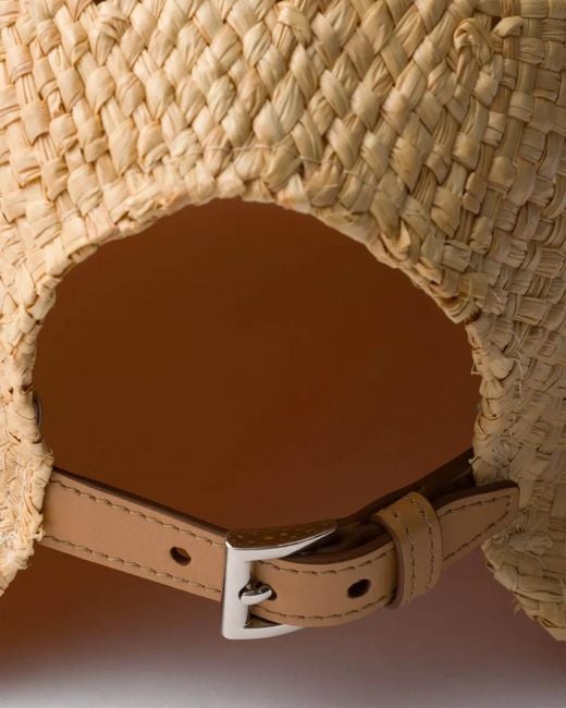 Prada Natural Raffia Hat