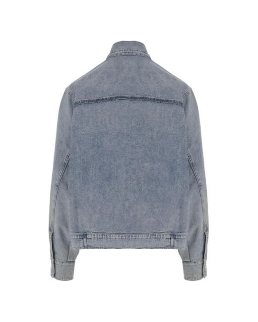 Haikure Blue Patch-Pocket Denim Jacket
