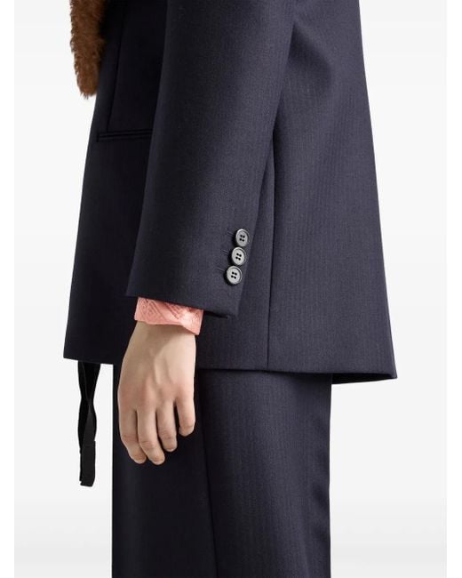 Prada シェブロン ジャケット Blue