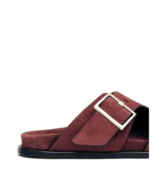 Alohas Purple Buckle Strap Slides for men