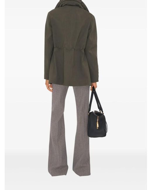 Burberry Green B Shield-Embroidered Jacket