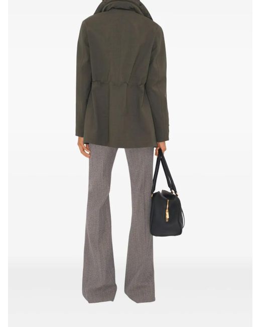 Burberry Green B Shield-Embroidered Jacket