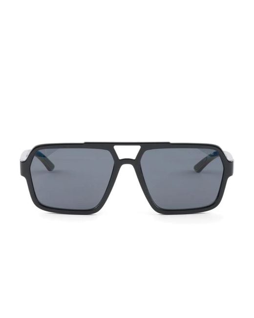 Prada Blue Geometric-Frame Sunglasses for men