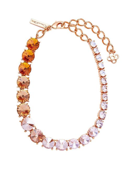 Oscar de la Renta Metallic Crystal-embellished Necklace